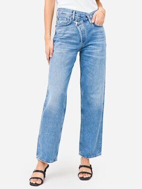 AGOLDE Criss Cross Upsized Jeans Blue Size 27